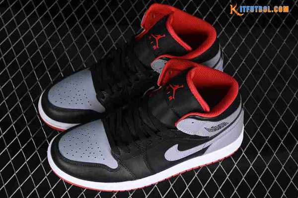 Nike Air Jordan 1 Mid Gris/Negro/Rojo DQ8426-006