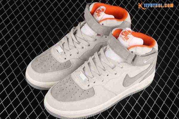 Nike Air Force 1'07 Mid Gris/Naranja CQ5059-105
