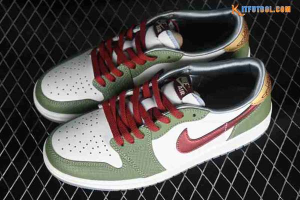 Nike Air Jordan 1 Low Blanco/Verde/Rojo FN3727-100 -02