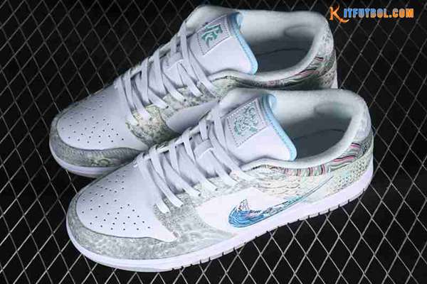Nike SB Dunk Low Blanco/Gris/Verde/Azul DV0831-101