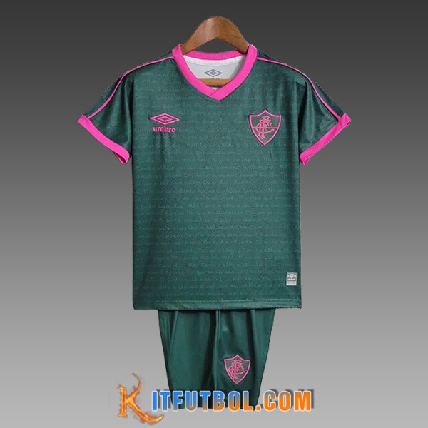 Camiseta Entrenamiento + Cortos Fluminense Ninos Verde/Violeta 2024/2025