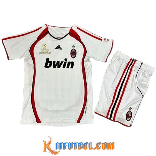 Camisetas De Futbol AC Milan Retro Ninos Segunda 2006/2007