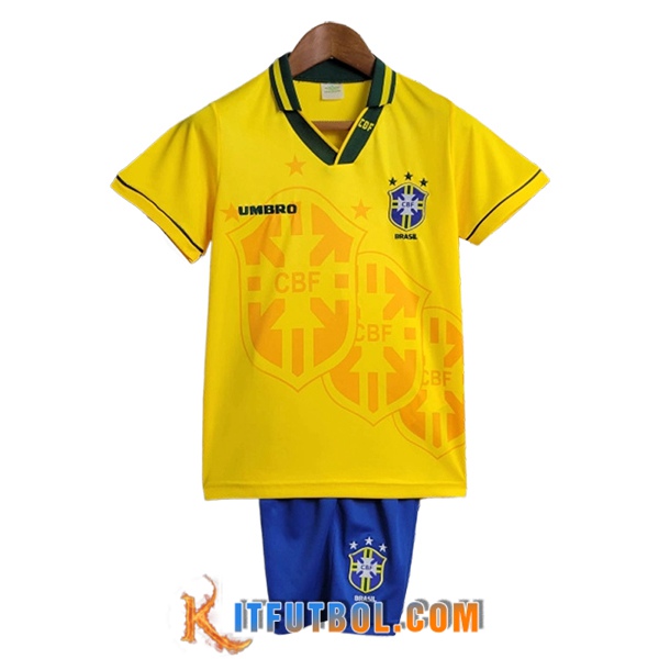 Camisetas De Futbol Brasil Retro Ninos Primera 1994
