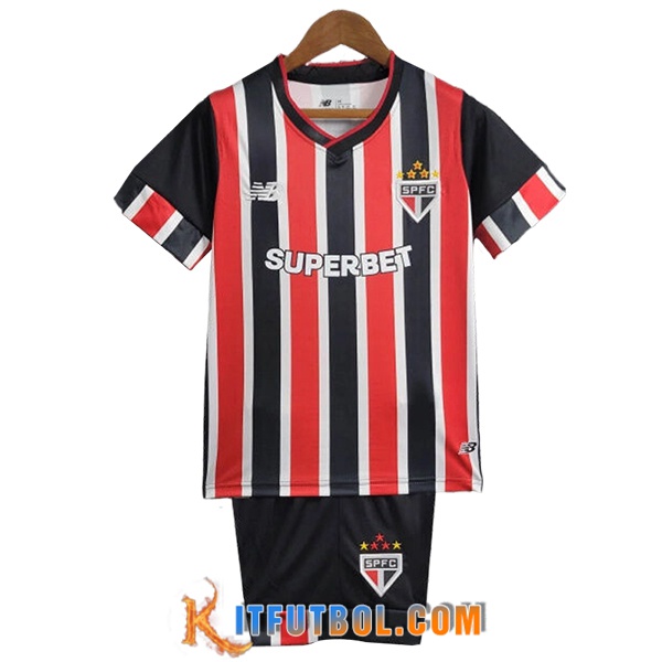 Camisetas De Futbol Sao Paulo FC Ninos Segunda 2024/2025