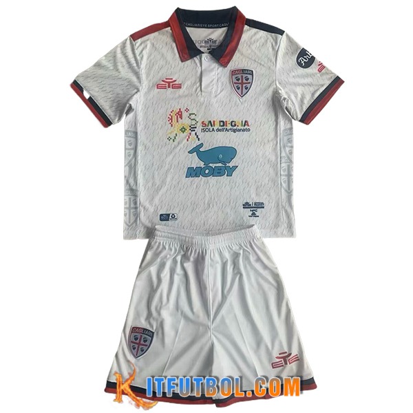 Camisetas De Futbol Cagliari Ninos Segunda 2023/2024