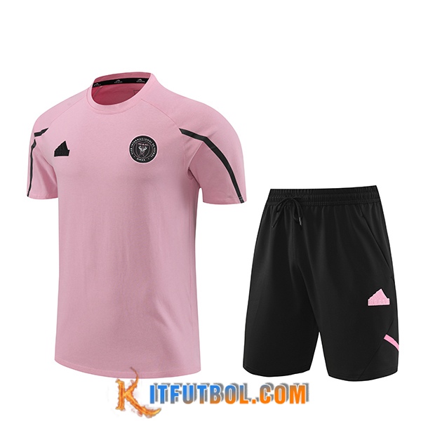 Camiseta Entrenamiento + Cortos Inter Miami CF Rosa/Negro 2024/2025