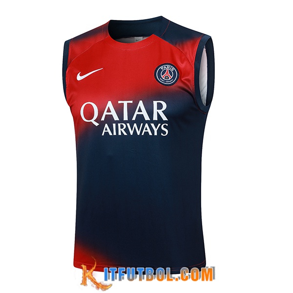 Chalecos De Futbol PSG Rojo/Azul 2024/2025