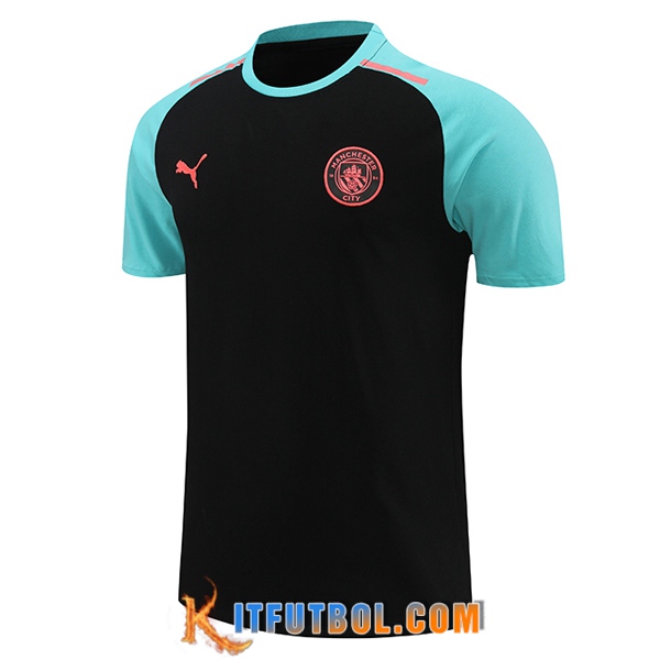 Camiseta Entrenamiento Manchester City Negro/Azul 2024/2025