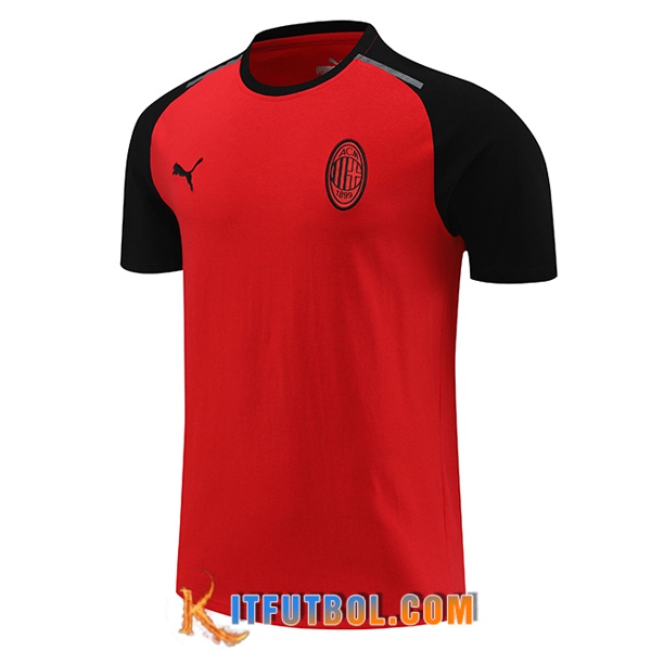 Camiseta Entrenamiento AC Milan Rojo/Negro 2024/2025