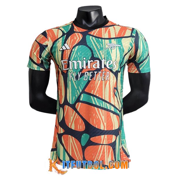 Camiseta Entrenamiento Arsenal Verde/Naranja/Azul/Amarillo 2024/2025