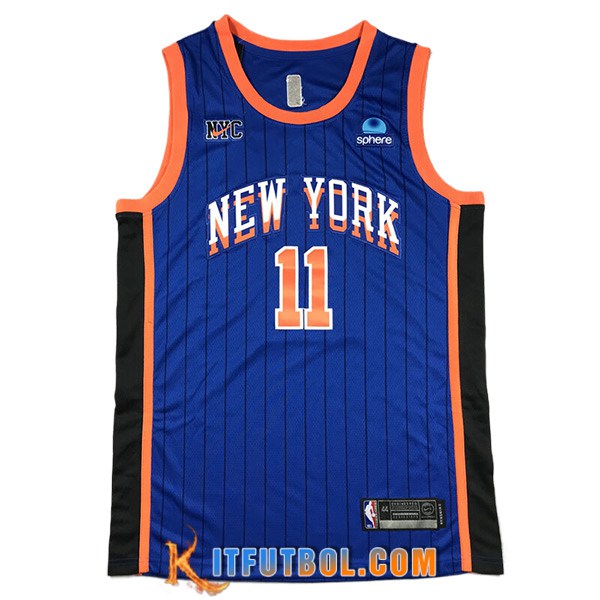 Camisetas NBA New York Knicks (MarrónSON #11) 2024/25 Azul/Negro/Naranja