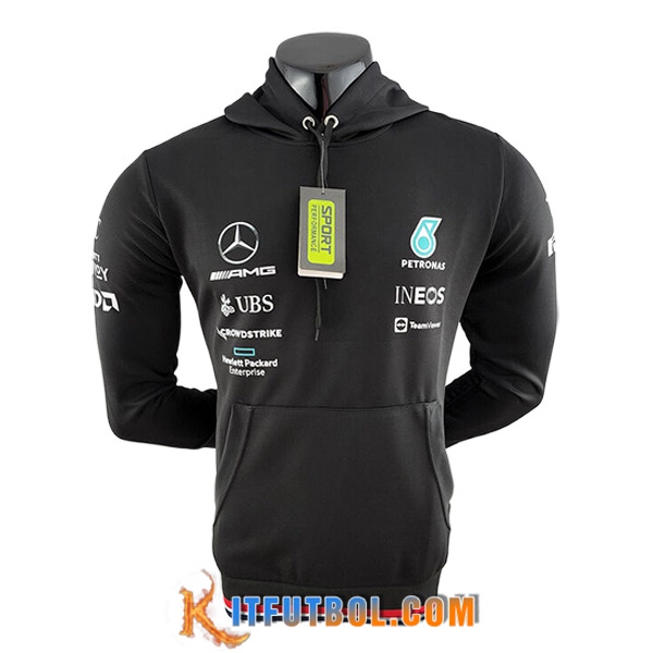 Sudadera Capucha F1 Mercedes Benz Team Negro 2024