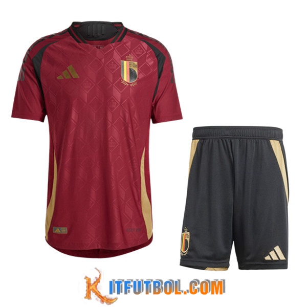 Camisetas De Futbol Bélgica Ninos Primera UEFA Euro 2024