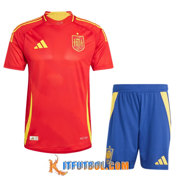 Camisetas Futbol España Primera + Cortos UEFA Euro 2024
