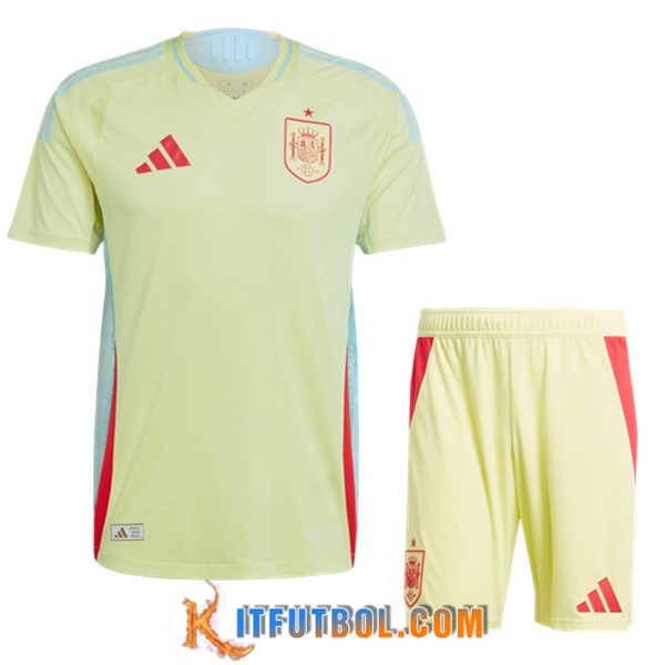 Camisetas Futbol España Segunda + Cortos UEFA Euro 2024