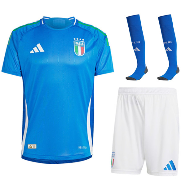 Camisetas Futbol Italia Primera (Cortos + Calcetines) UEFA Euro 2024