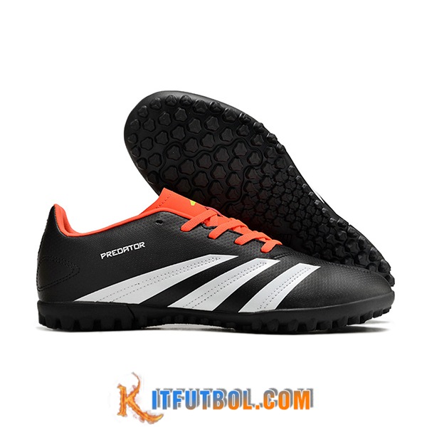 Adidas Botas De Fútbol Predator Club TF Negro/Blanco/Naranja