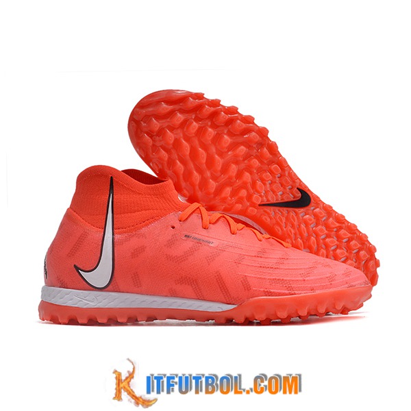 Nike Botas De Fútbol Phantom Luna Elite NU TF Naranja/Blanco