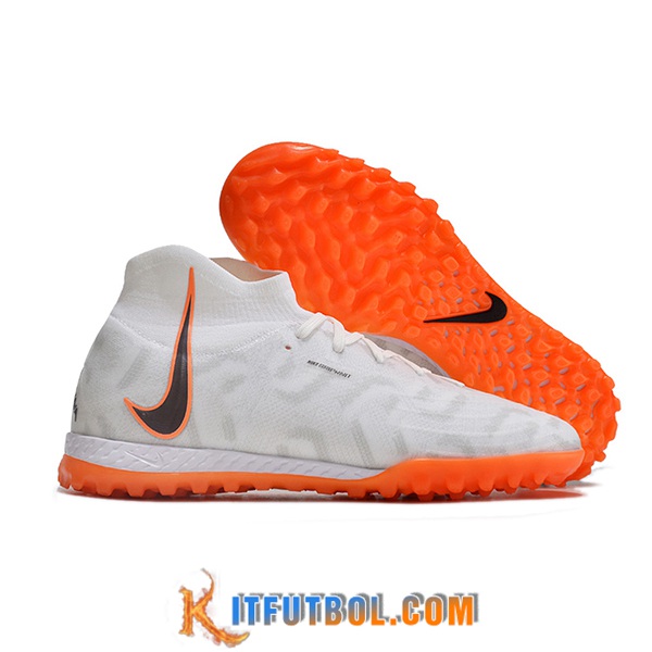 Nike Botas De Fútbol Phantom Luna Elite NU TF Blanco/Naranja