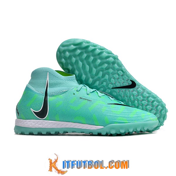 Nike Botas De Fútbol Phantom Luna Elite NU TF Verde/Negro -02