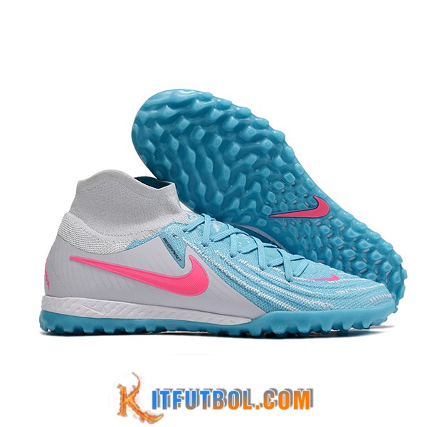 Nike Botas De Fútbol Phantom Luna Elite NU TF Blanco/Azul/Rosa