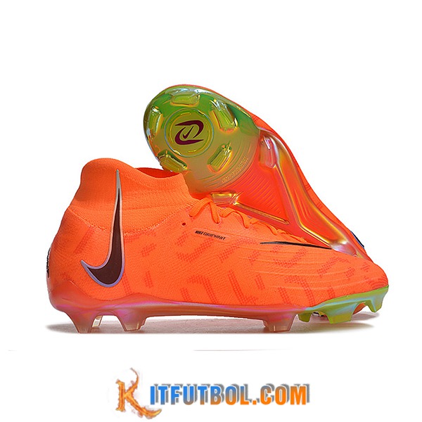 Nike Botas De Fútbol Phantom Luna Elite NU FG Naranja/Negro -02
