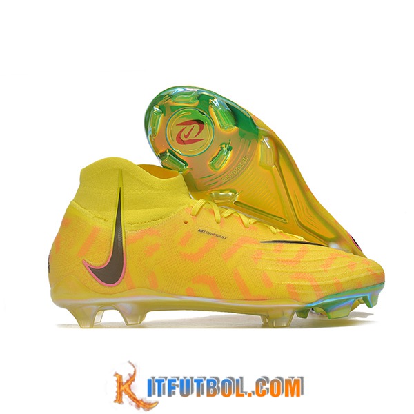 Nike Botas De Fútbol Phantom Luna Elite NU FG Amarillo/Negro