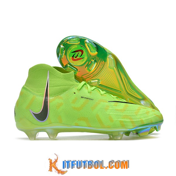 Nike Botas De Fútbol Phantom Luna Elite NU FG Verde/Negro