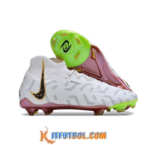 Nike Botas De Fútbol Phantom Luna Elite NU FG Blanco/Negro/Gris