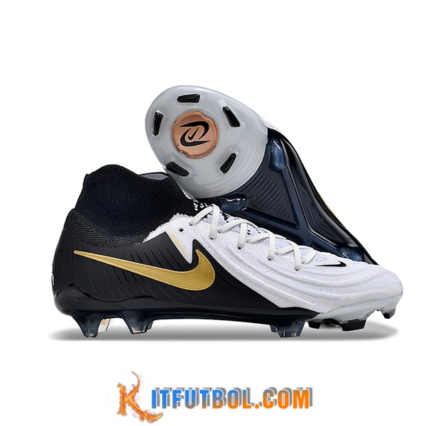 Nike Botas De Fútbol Phantom Luna Elite NU FG Negro/Blanco/Amarillo
