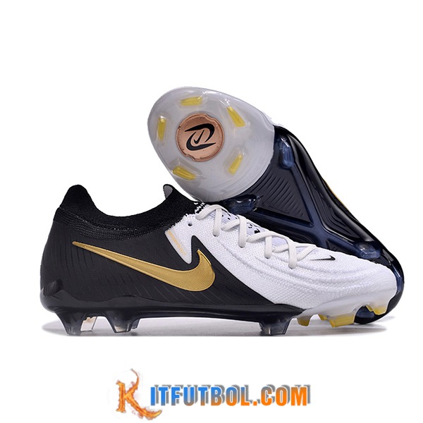 Nike Botas De Fútbol Phantom Luna Elite NU FG Negro/Blanco/Amarillo -02