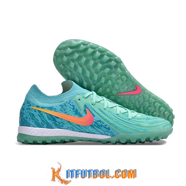 Nike Botas De Fútbol Phantom GX II Elite TF Verde/Azul/Rosa
