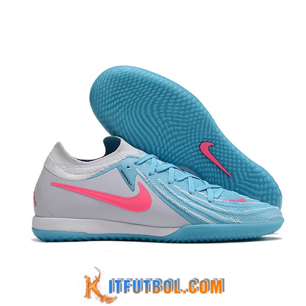 Nike Botas De Fútbol Phantom GX II Elite IC Blanco/Azul/Rosa