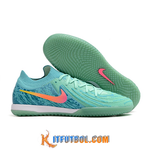 Nike Botas De Fútbol Phantom GX II Elite IC Verde/Rosa