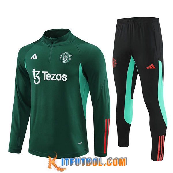 Chandal Equipos De Futbol Manchester United Verde/Negro 2024/2025