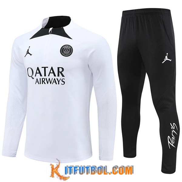 Chandal Equipos De Futbol PSG Blanco/Negro 2024/2025