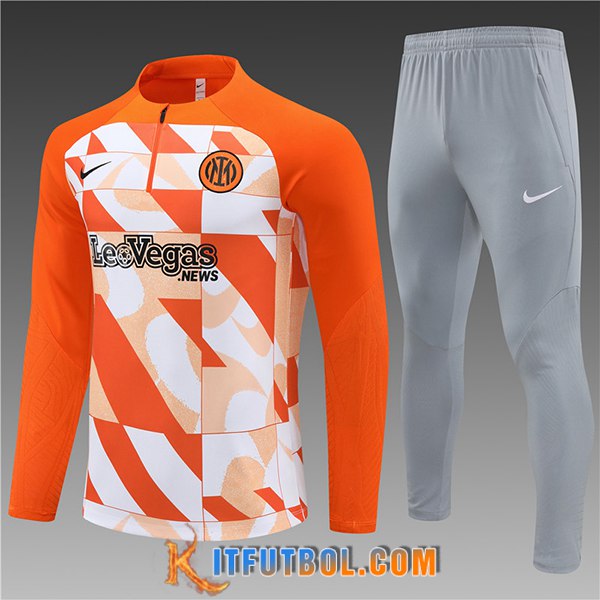 Chandal Equipos De Futbol Inter Milan Ninos Naranja/Blanco 2024/2025
