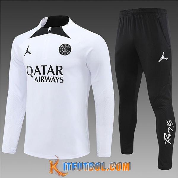 Chandal Equipos De Futbol PSG Ninos Blanco/Negro 2024/2025