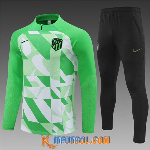 Chandal Equipos De Futbol Atletico Madrid Ninos Verde/Blanco 2024/2025
