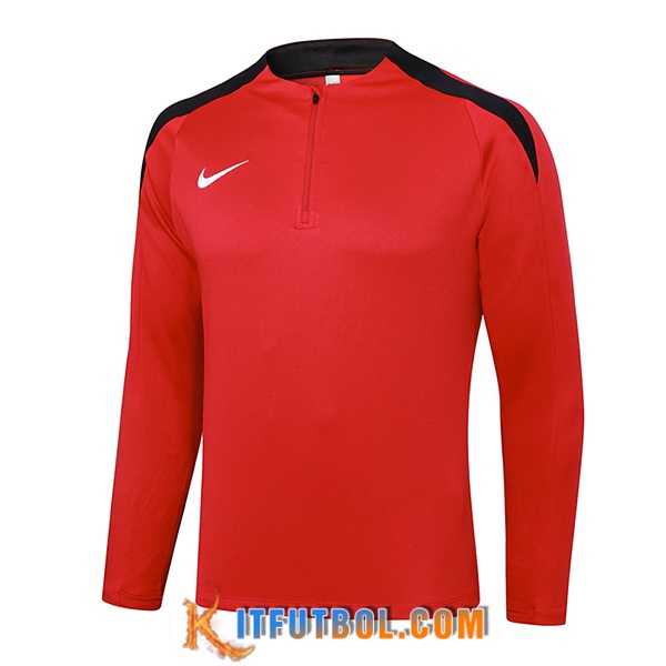 Sudadera De Entrenamiento Nike Rojo/Negro 2024/2025 -02