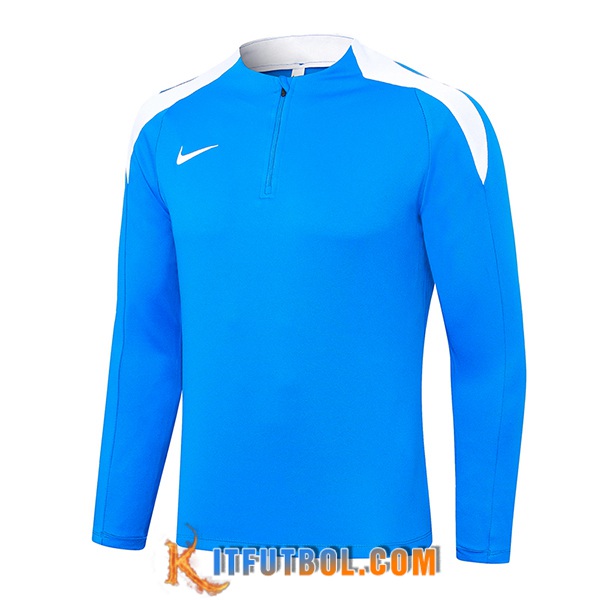 Sudadera De Entrenamiento Nike Azul/Blanco 2024/2025 -02