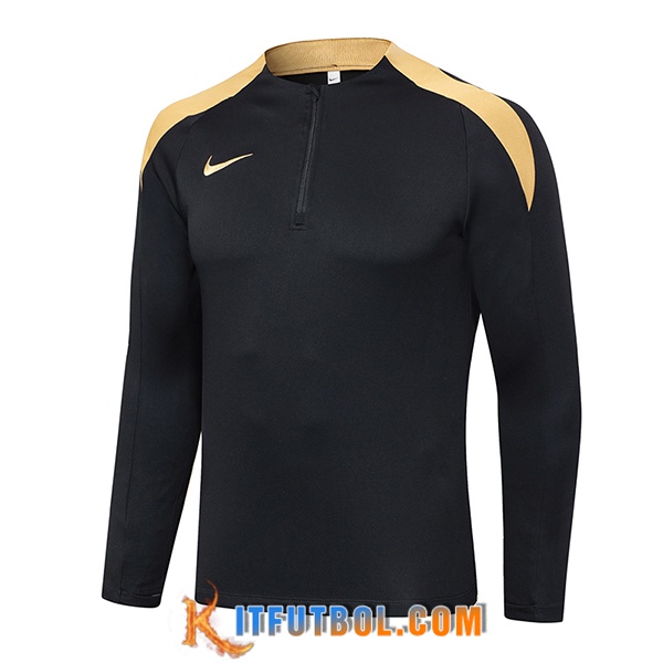 Sudadera De Entrenamiento Nike Negro/Amarillo 2024/2025