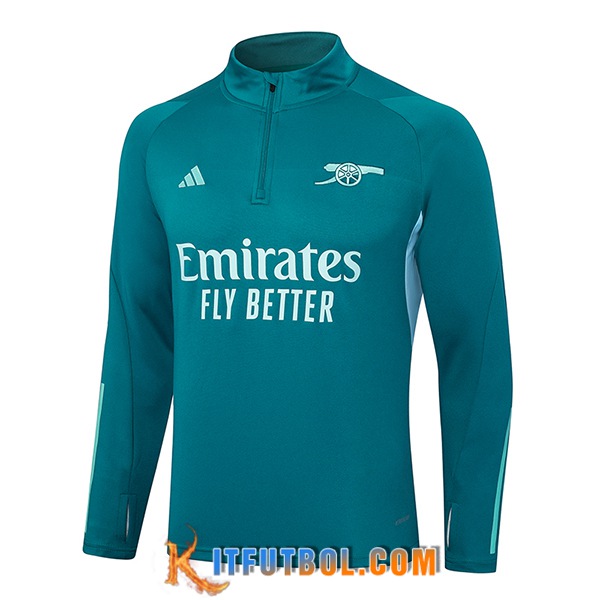 Sudadera De Entrenamiento Arsenal Verde/Azul 2024/2025 -02