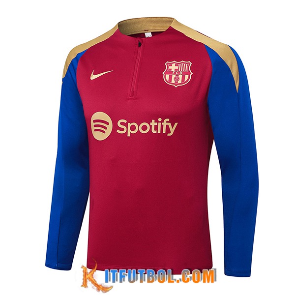 Sudadera De Entrenamiento FC Barcelona Rojo/Azul/Amarillo 2024/2025