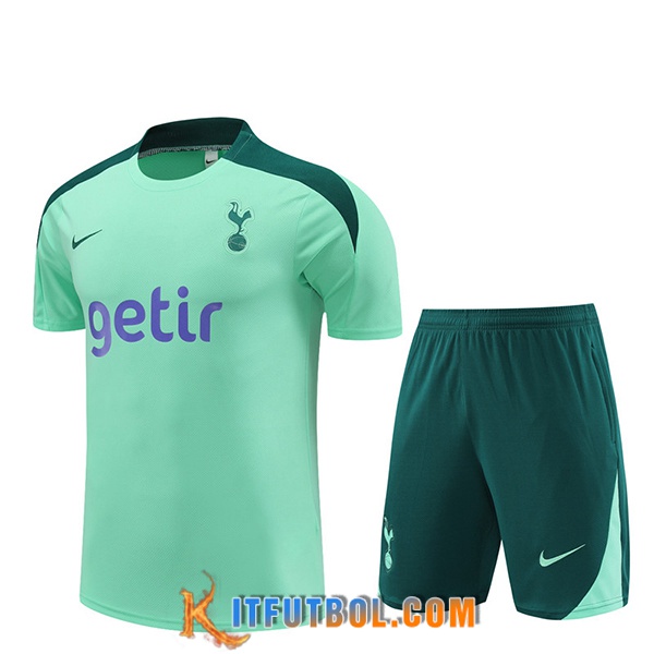 Camiseta Entrenamiento + Cortos Tottenham Hotspur Verde 2024/2025
