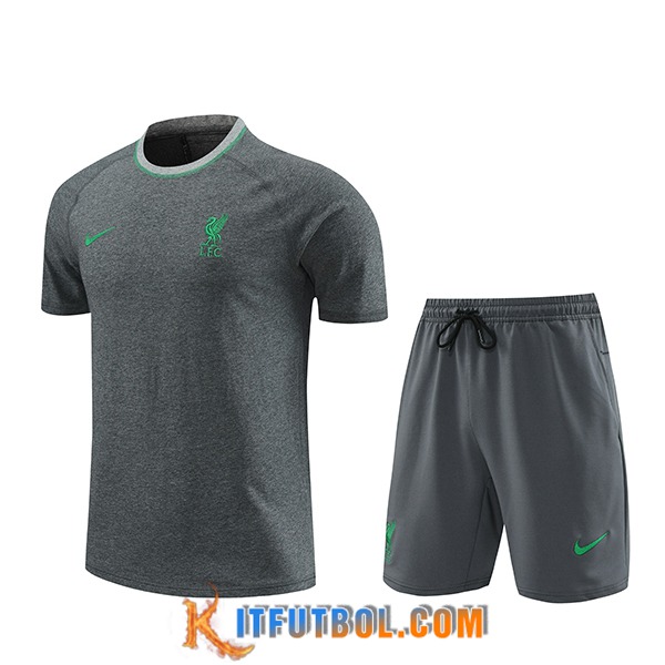 Camiseta Entrenamiento + Cortos FC Liverpool Gris 2024/2025