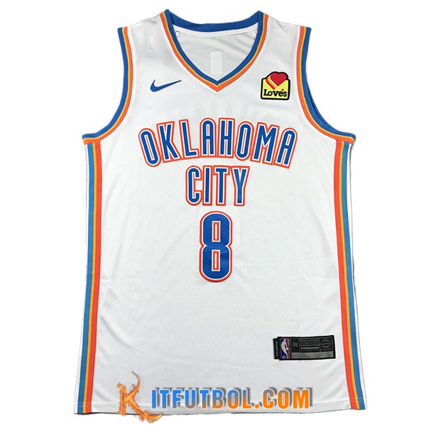 Camisetas NBA Oklahoma City Thunder (WILLIAMS #8) 2024/25 Blanco