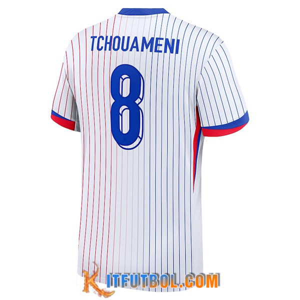 Camiseta Equipo Nacional Francia (TCHOUAMENI #8) 2024/2025 Segunda