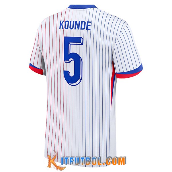 Camiseta Equipo Nacional Francia (KOUNDE #5) 2024/2025 Segunda