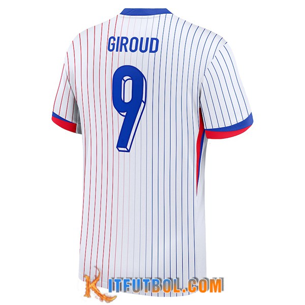 Camiseta Equipo Nacional Francia (GIROUD #9) 2024/2025 Segunda